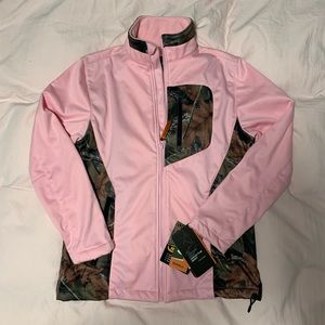 TRAIL CREST camo/light pink zip up jacket